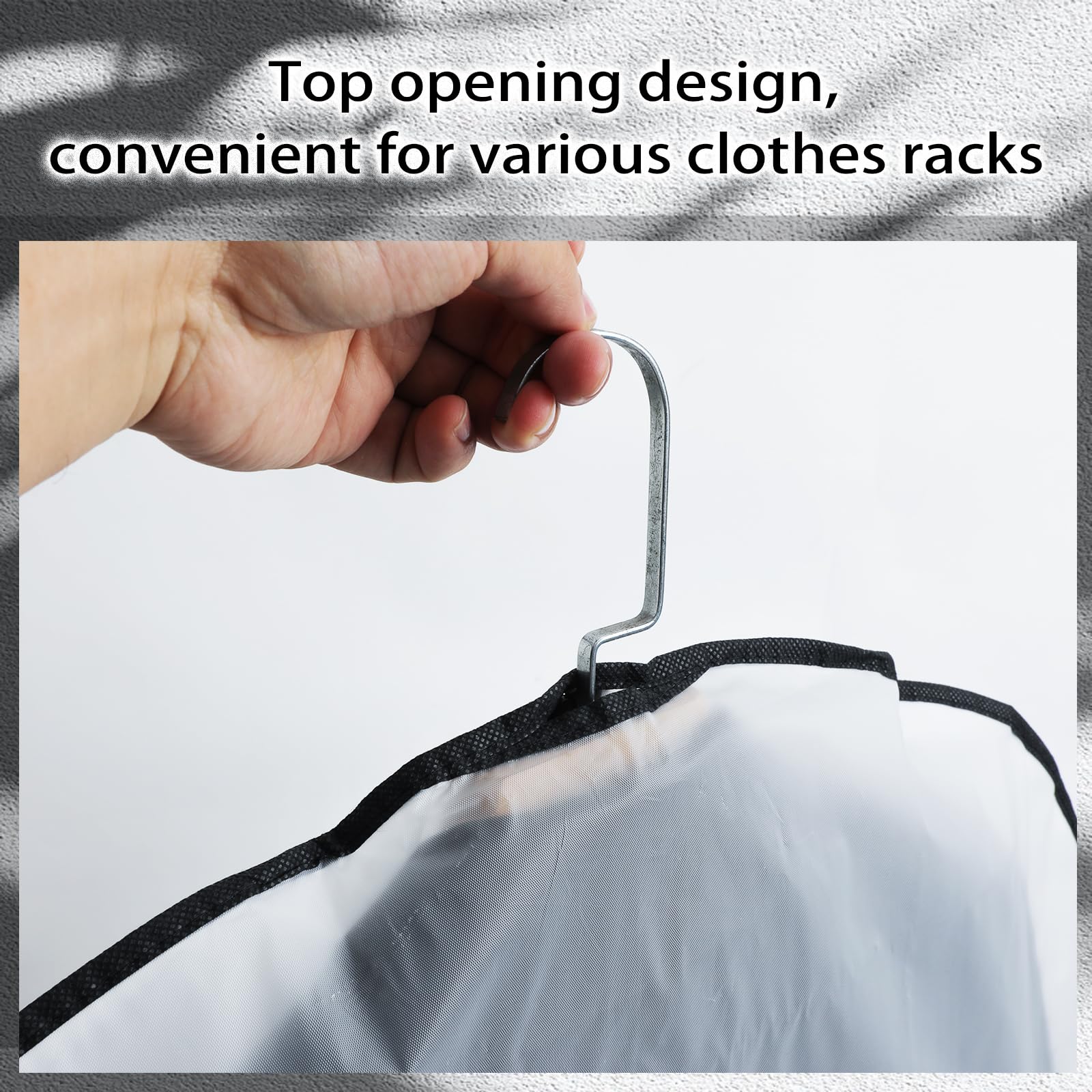 2 Housses De Vêtements 60x140 Cm - Protection Anti-Poussière Transparente Pour Costumes Et Manteaux