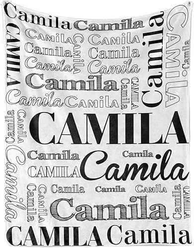 Miniatura 244 de Mantas personalizadas con nombre para niños, mantas de bebé personalizadas para niños y niñas, manta de nombre personalizada súper suave para niños