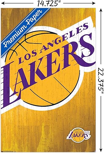 Miniatura 3 de Trends International NBA Los Angeles Lakers - Póster de pared con logotipo 13, 14.725 x 22.375 pulgadas, versión premium sin marco