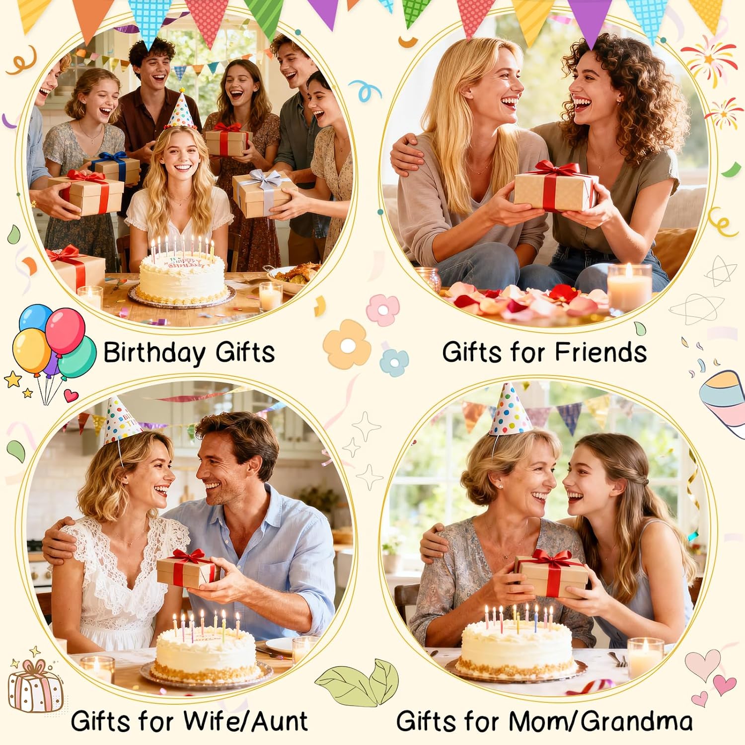 60th Birthday Gifts for Women Tote Bag, 60 Years Old Gift for Her, Happy 60th Birthday Gifts for Her Turning 60, Vintage 1966 Canvas Bday Bag - Image 7