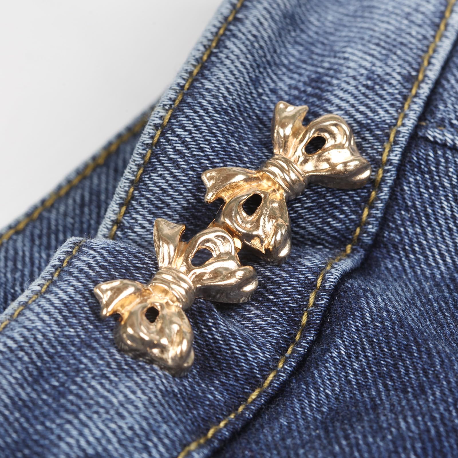 Produktbild von EXAOMBLE 2 Paar Verstellbare Jeansknöpfe Legierung Für Damen Und Herren