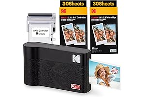 KODAK Mini 2, Portable 4PASS Instant Photo Printer (Black)