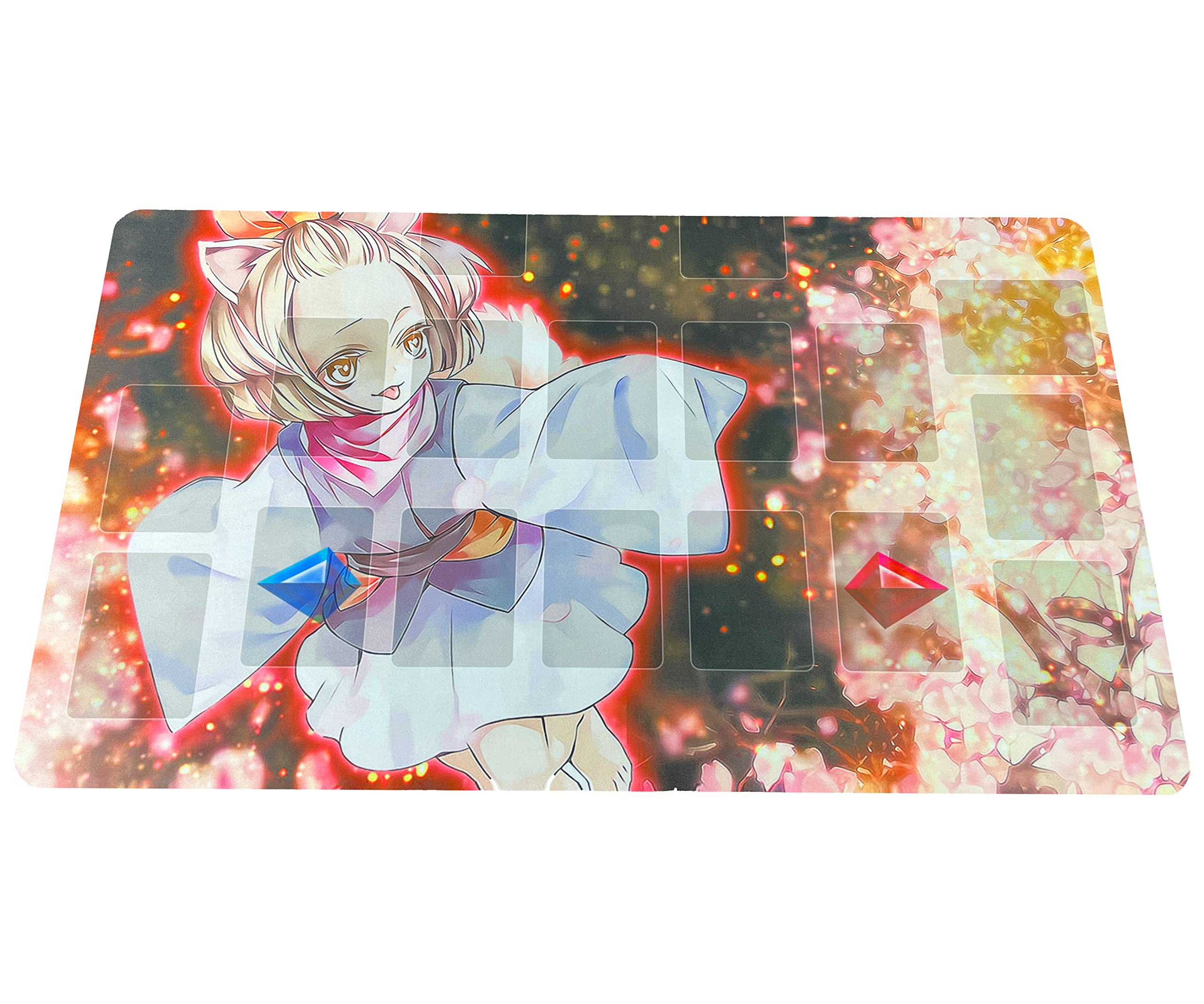 Tapis De Jeu Yu Gi Oh 61x35 Cm - Imperméable, Double Tissage, Avec Zones De Terrain, Design Hisoka