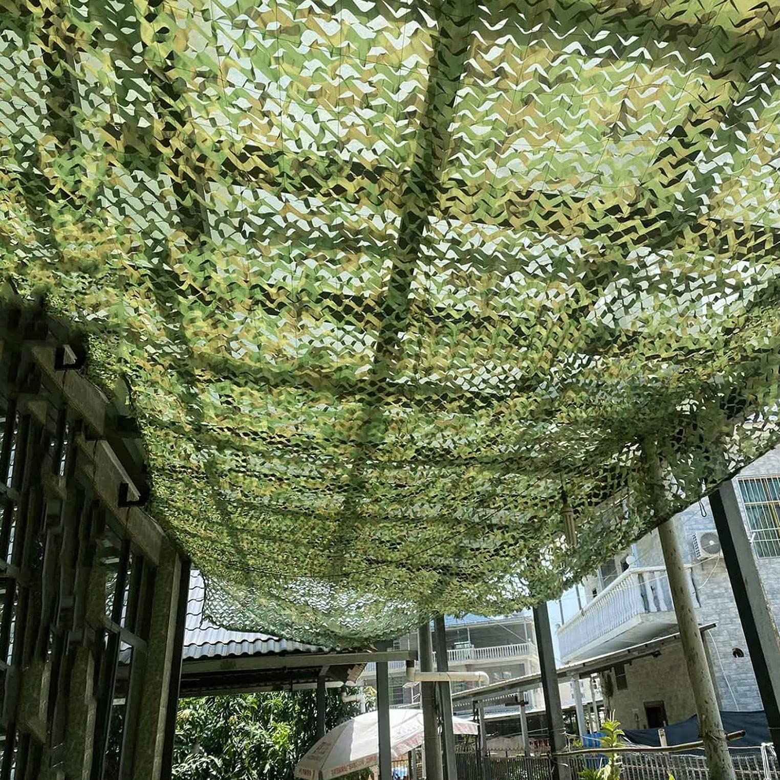 Red camuflada, Vela de Sombra for ocultación Camuflaje, decoración Fiesta Tiro, Refugio Militar for observación Aves y Caza(2x10m/6.6x32.8ft)