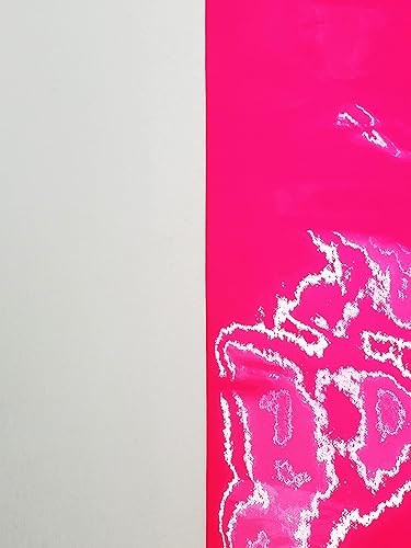 Miniatura 3 de Tela de cuero sintético de poliuretano termoplástico de vinilo neón brillante patentado, 52 pulgadas de ancho, vendido por The Yard (patente, rosa