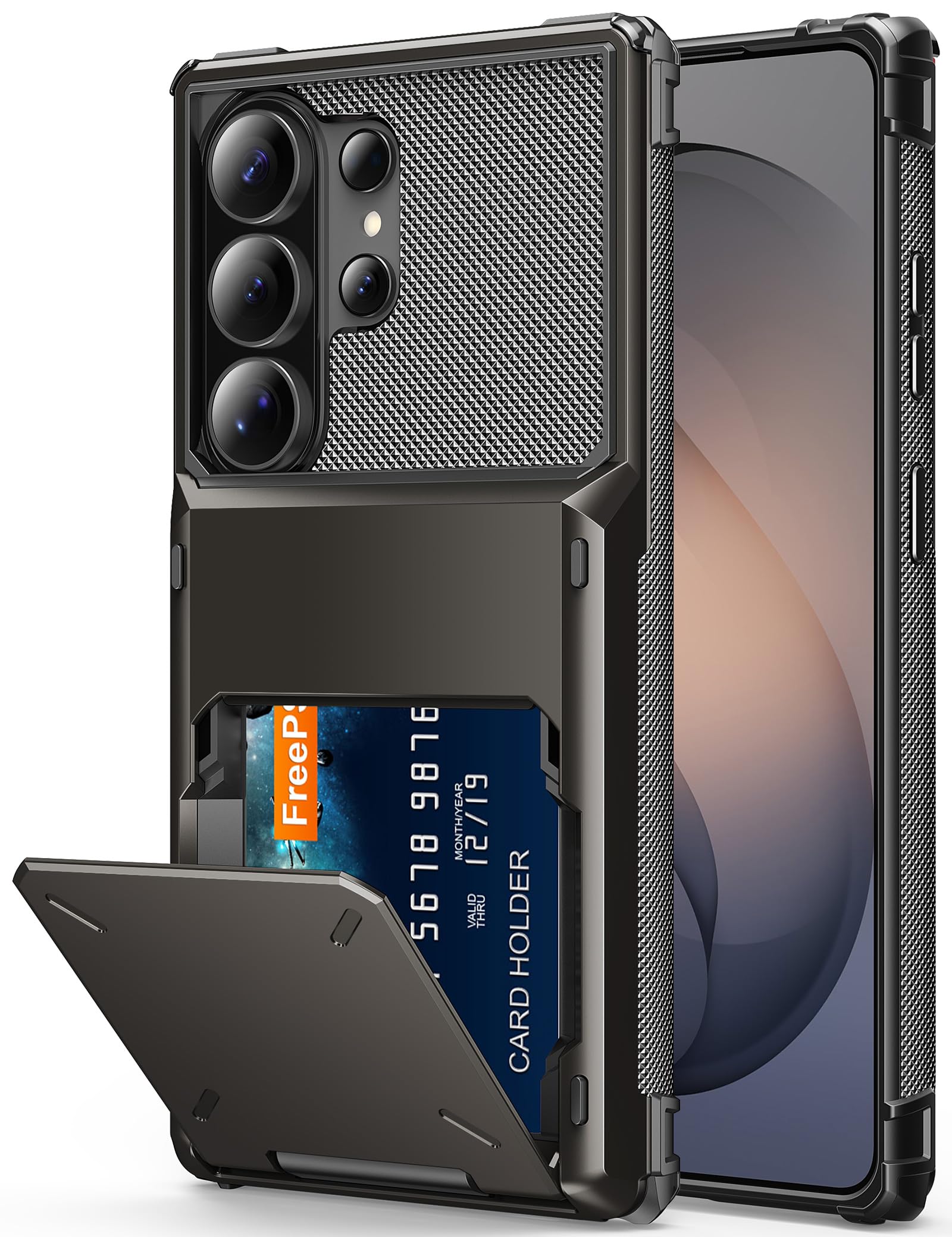 Samsung Galaxy S26 Ultra 本体とケース2個 Amazon.com: AFGHOA for Samsung S26 Ultra Wallet Case 5 Credit Card