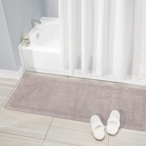 Miniatura 6 de WOVEN ST. Alfombra de baño de algodón con mechones Alfombra de área para spa, tocador, ducha, baños principales Textiles absorbentes de agua