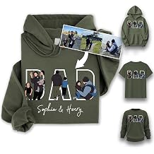 Personalized Dad Hoodies, Shirt, Sweatshirt With Custom Photo, Custom Dad Gifts, Father's Day 2025 1