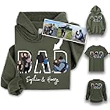 Personalized Dad Hoodies, Shirt, Sweatshirt With Custom Photo, Custom Dad Gifts, Father's Day 2025 1