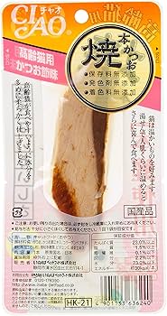 Amazon.co.jp: チャオ (CIAO) 焼本かつお 高齢猫用 かつお節味 1本 6個