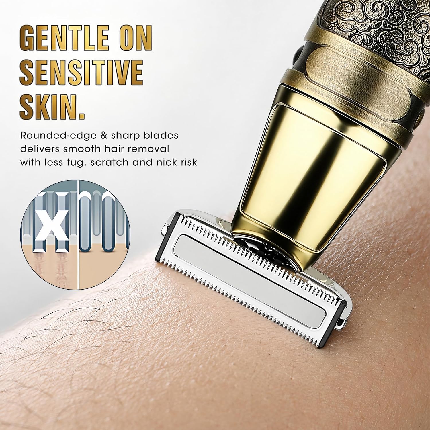 Manscape Body Hair Trimmer & Groomer,3 In 1 Electric Ball/Pubic/Face Shaver