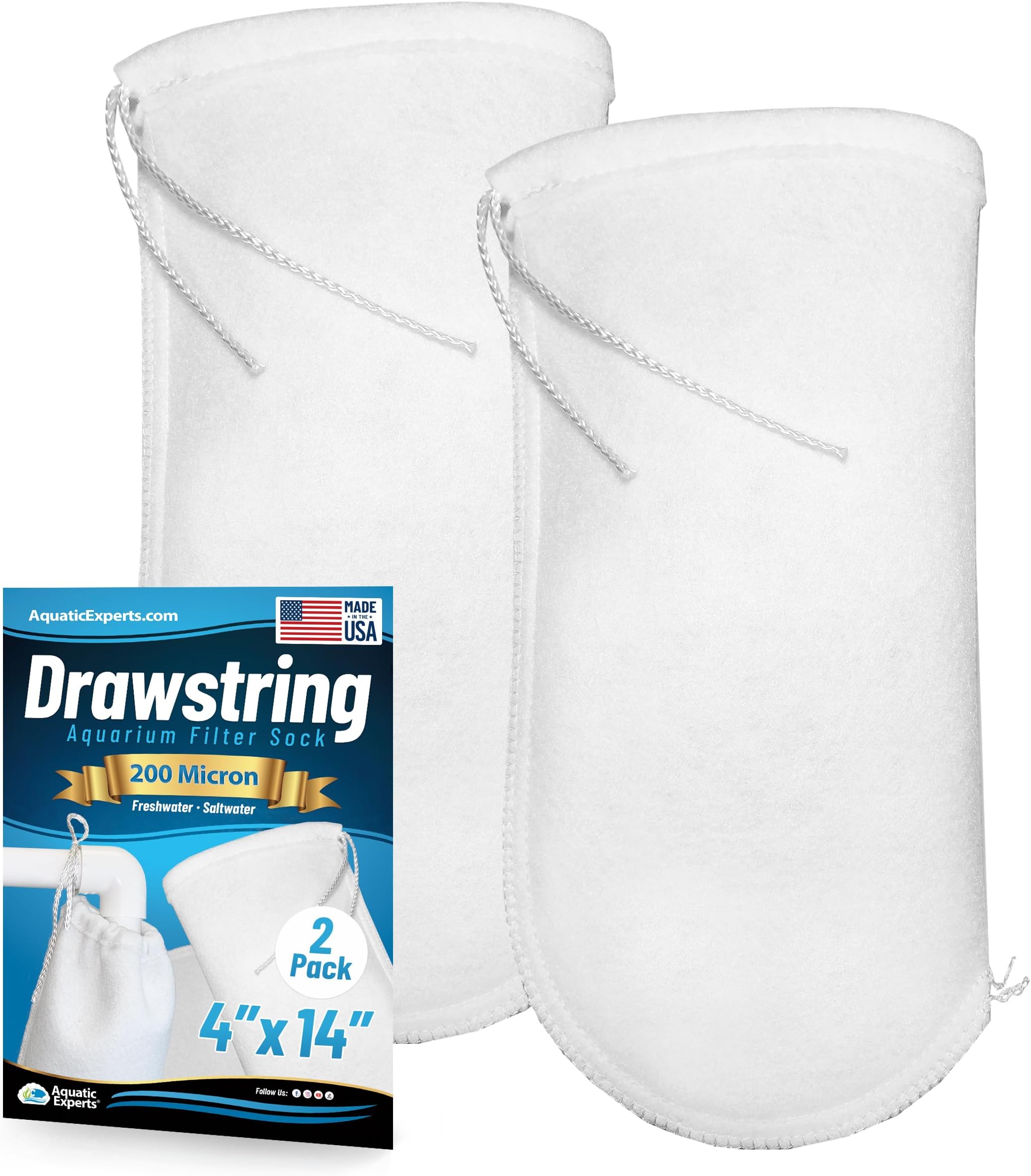 2.75 inch Filter Sock 4 Pack Waterbox Compatible Filter