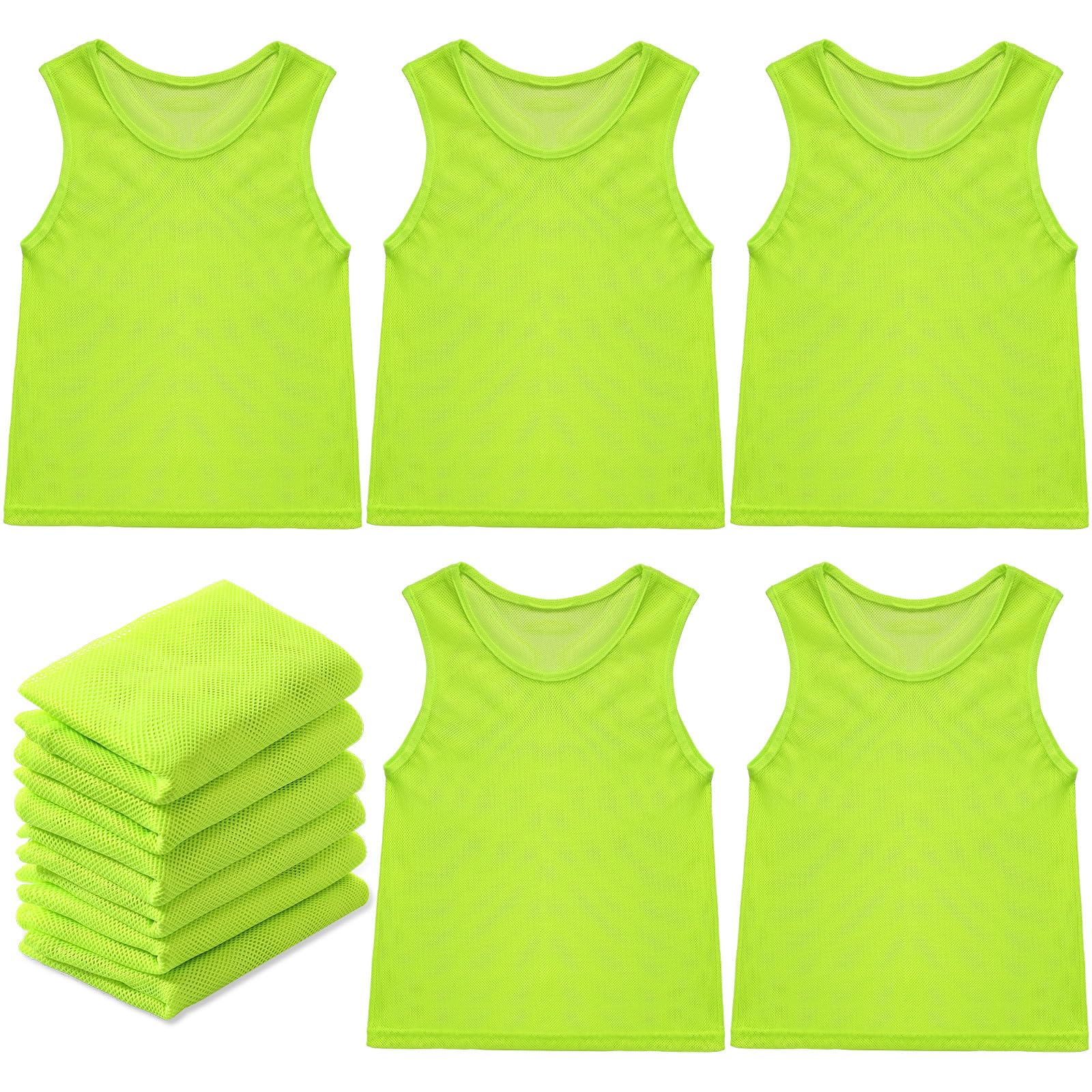 Sintege 12 Pcs Soccer Pinnies Pennies Youth Adult