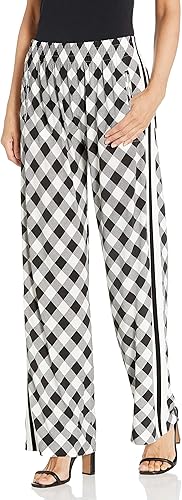 Norma Kamali Pantalón deportivo estilo boyfriend con rayas laterales para mujer