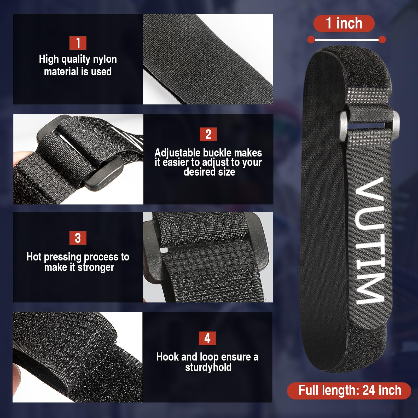 Sangles De Stabilisation Porte-vélos – Lot De 10, 30 Cm, Universelles, Neuves