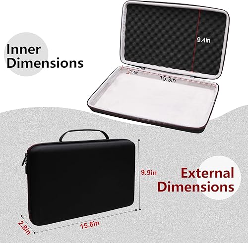 Miniatura 4 de LTGEM - Funda para controlador de teclado híbrido Arturia MiniLab 3 Mini - Bolsa de transporte protectora de viaje de almacenamiento duro