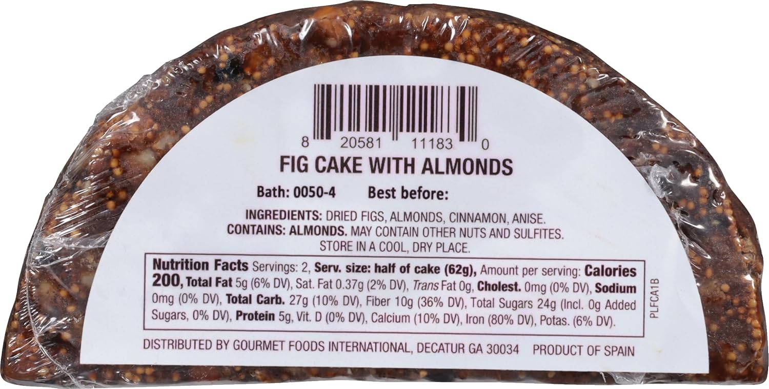 Ponce De Leon Fig Almond Cake, 4.4 oz, 4 Pack