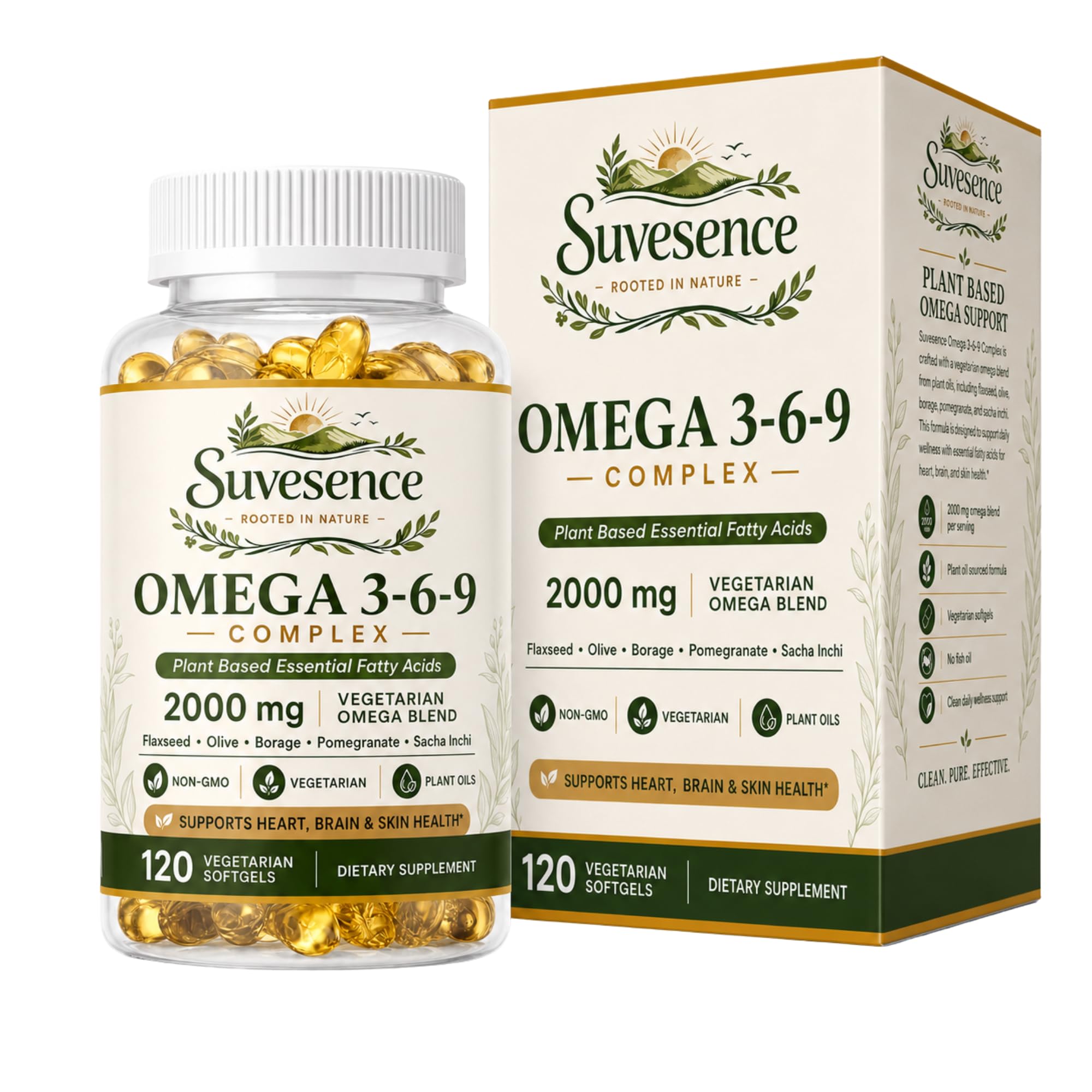 Vegan Omega 3-6-9 High Potency Softgels Heart Mobility Support 120ct — Amazon image 7