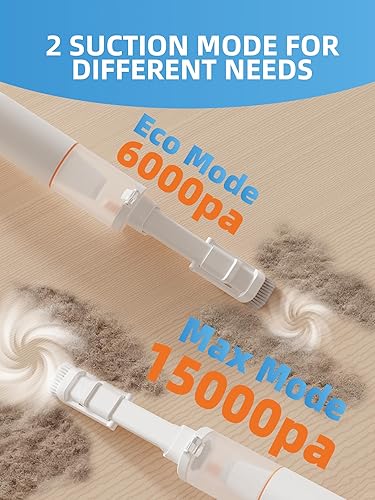Miniatura 2 de Mini aspiradora portátil de mano para coche (blanco)