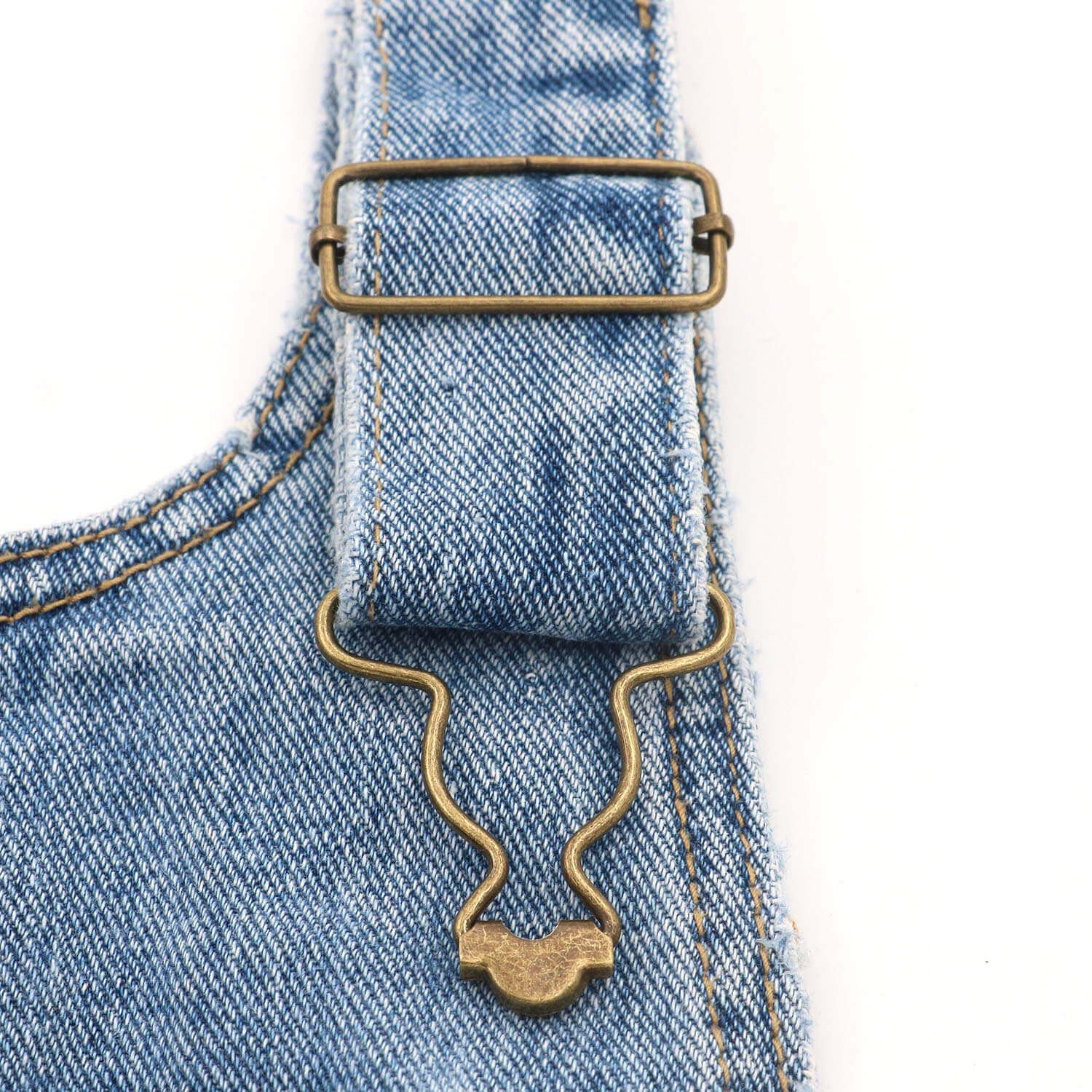 Inside Bottom Size Dungaree Fastener Overall Clip Suspender