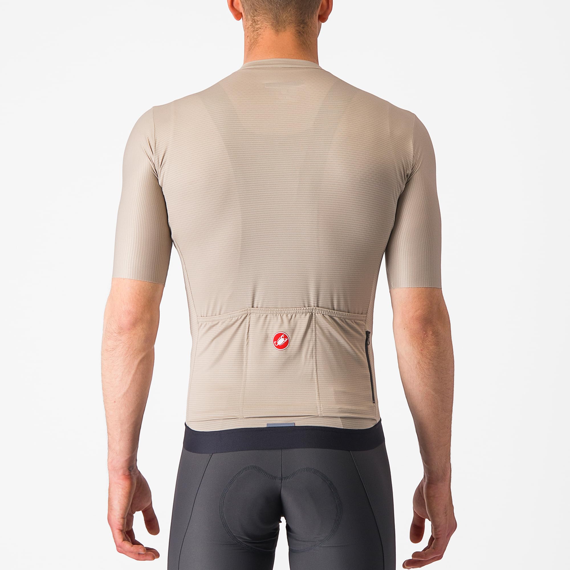 CASTELLI Espresso koszulka techniczna męska, Glina/czarny, XS