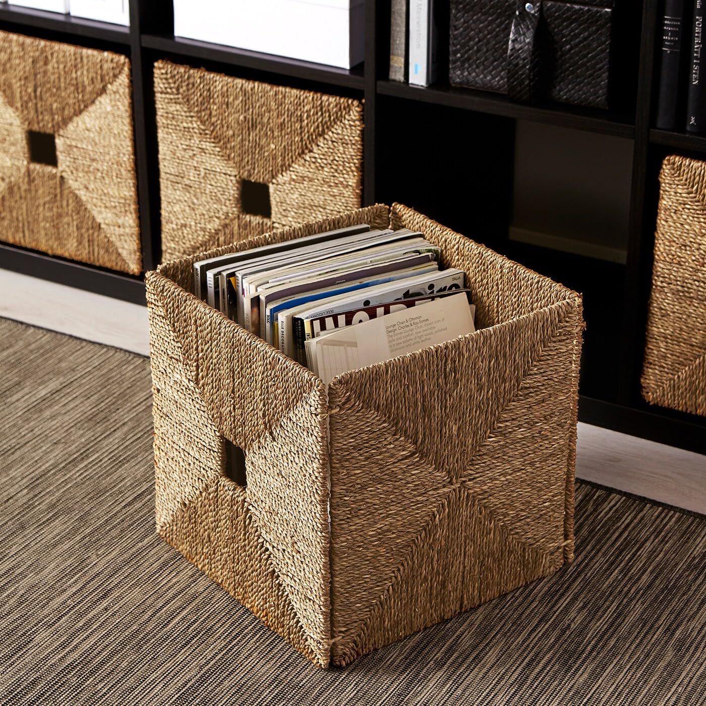 Ikea Knipsa 201.105.40 - Cesto in marina, 33 x 31,8 x 33 x 32 cm