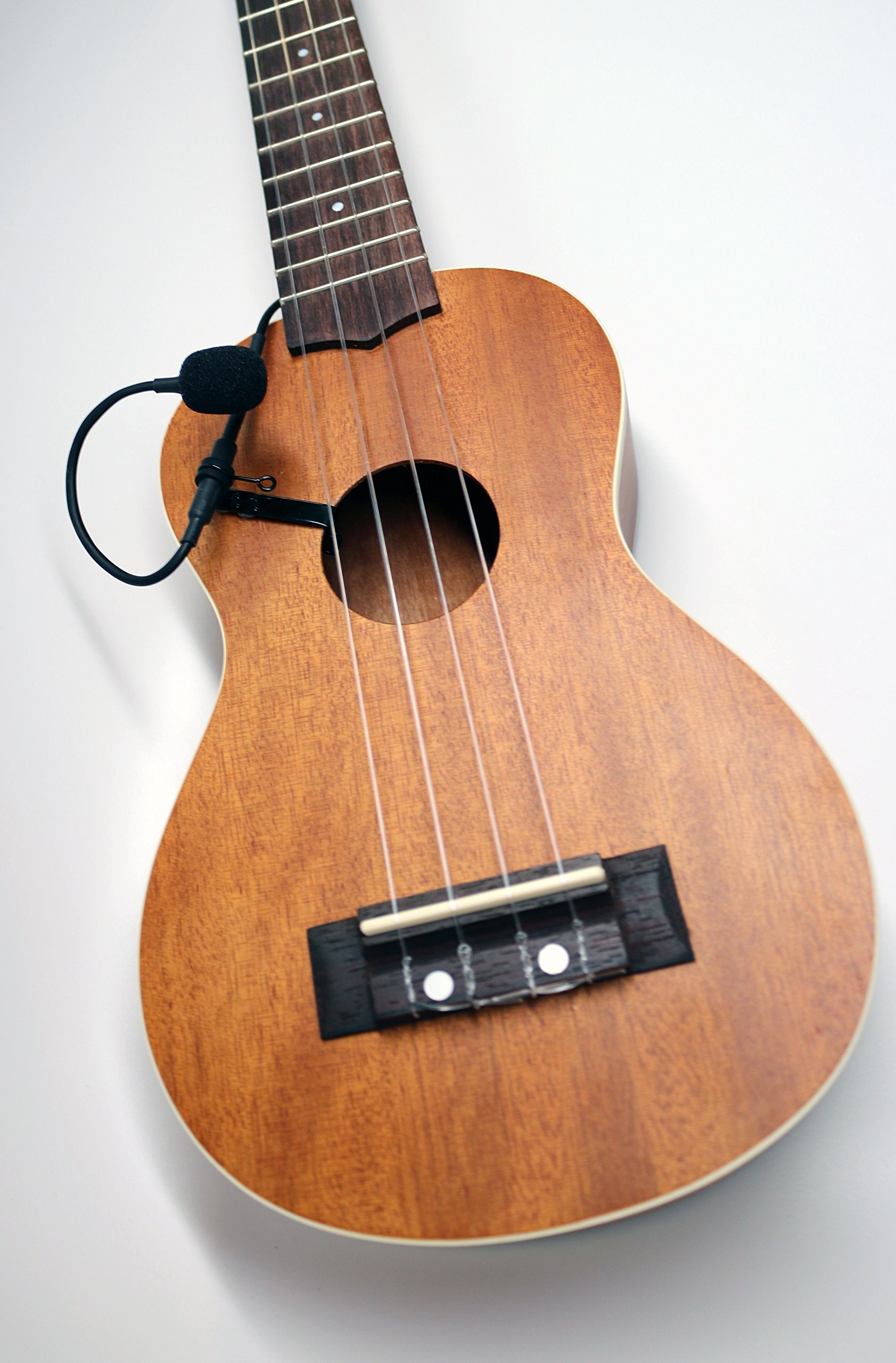 The Feather Pineapple Ukelele Pickup with Flexible Micro-Gooseneck by Myers Pickups