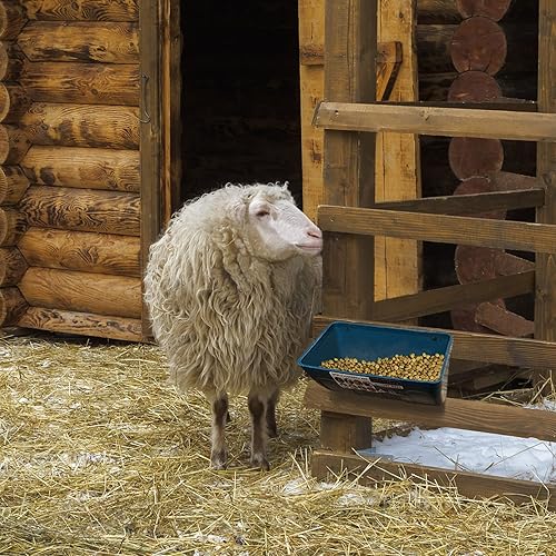 Miniatura 7 de Comedero para pollo y cabra, canal de alimentación  Paquete de 2 unidades, para cabras, pollos, patos, ovejas, lechones, ciervos, gansos, pavos,