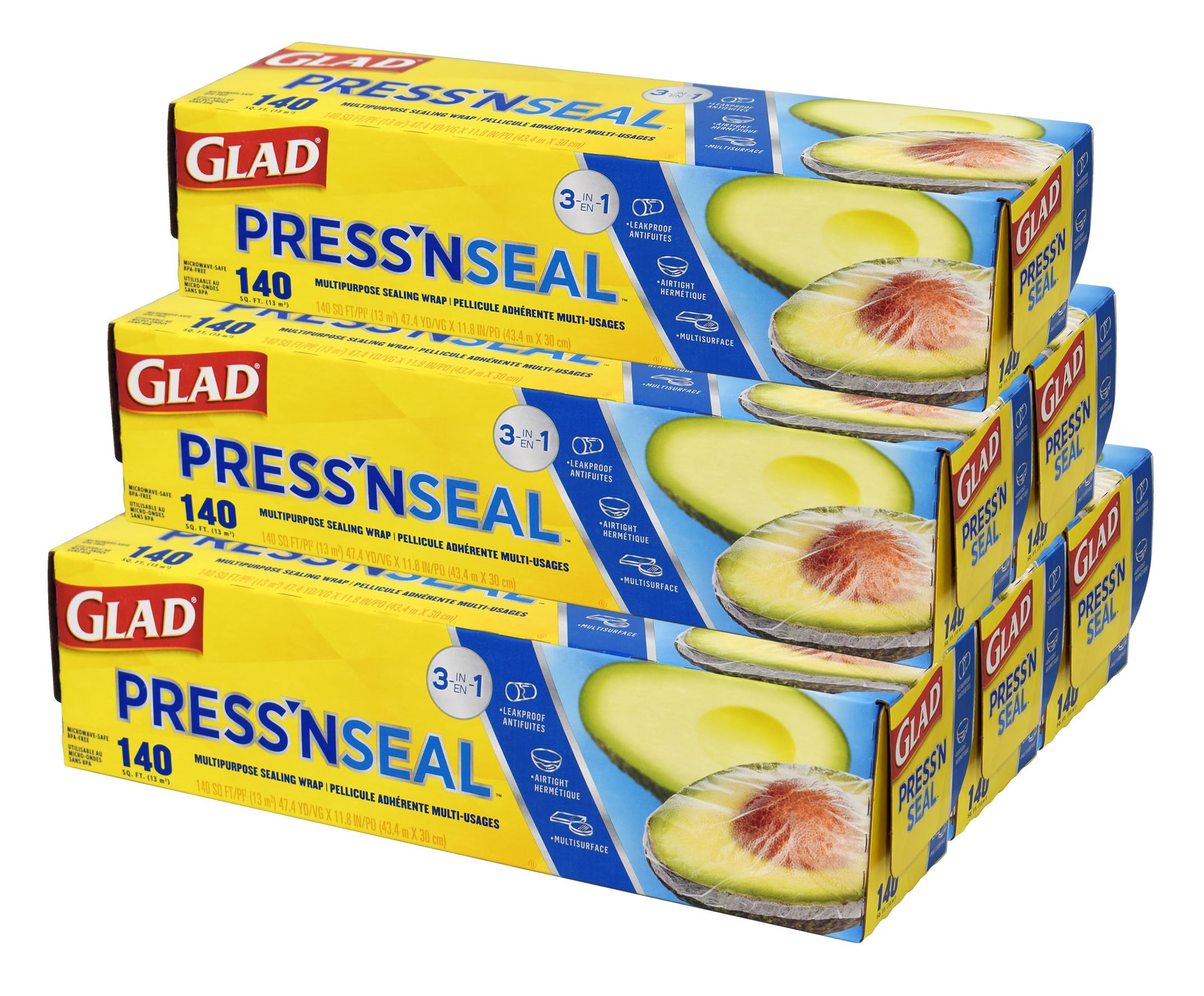 GLAD プレスンシール ラップ 30cm×43.4m×6本