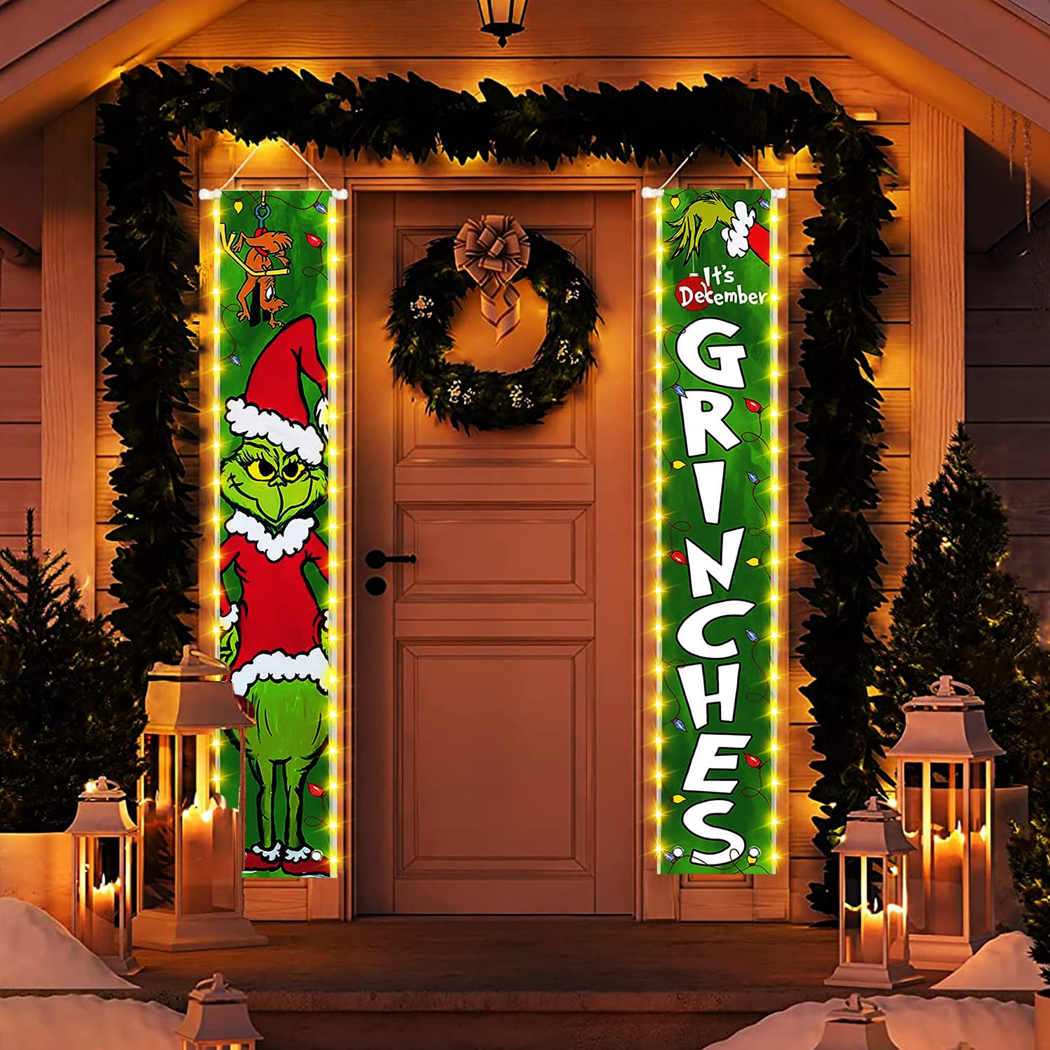 Colorlife Weihnachts-Banner – 30,5 X 183,9 Cm, Wetterfest, Für Veranda, Garten & Innenbereich