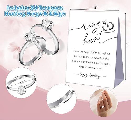 Miniatura 2 de Juego de caza de anillos bohemios, decoración de despedida de soltera, juego de ducha de boda, juegos de fiesta de compromiso, búsqueda del tesoro