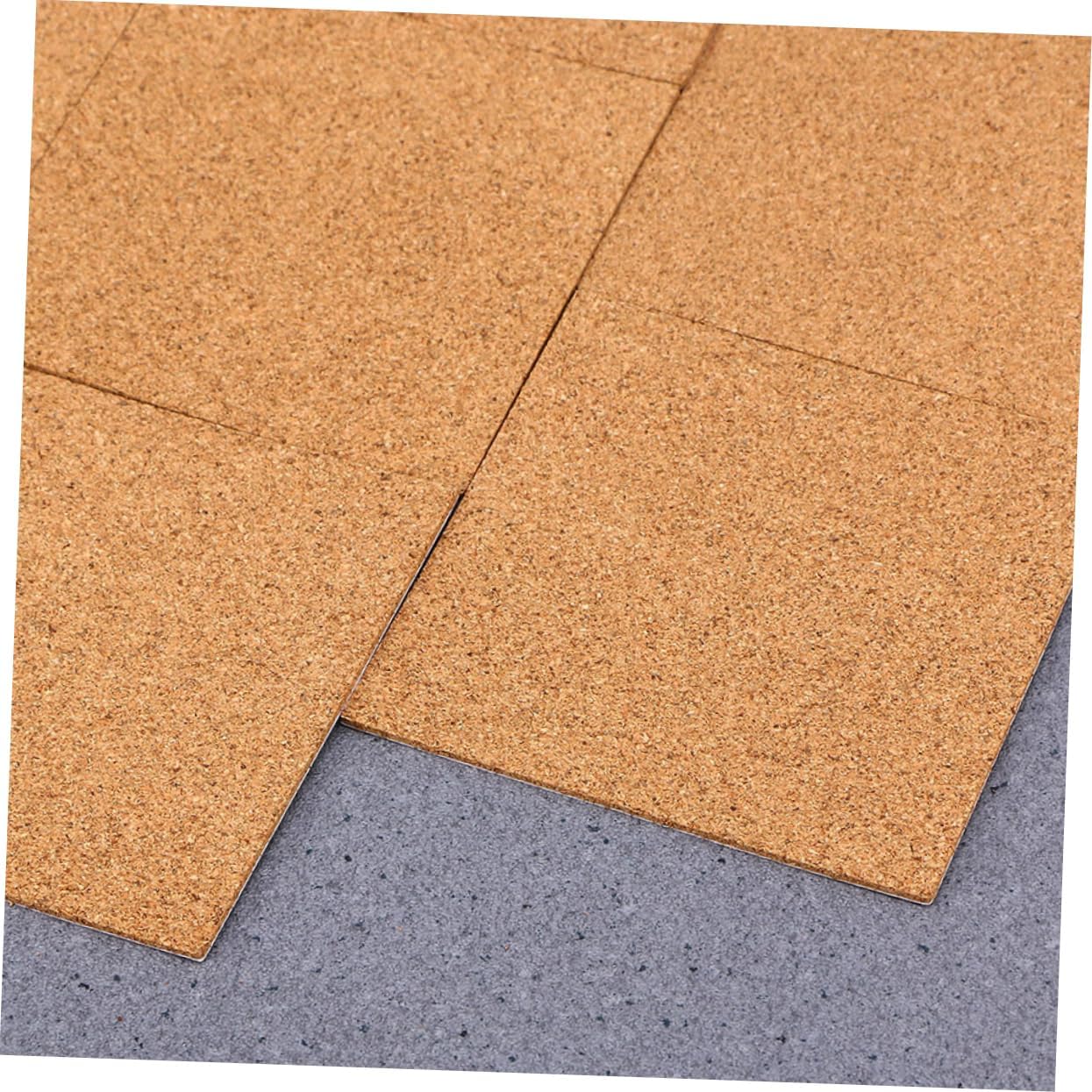 28Pcs Self-Adhesive Cork Squares for Potted Plants, Brown