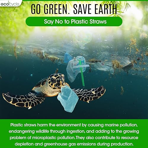 Miniatura 5 de Pajitas de fibra de bambú desechables biodegradables, 200 unidades, 7.8 pulgadas, compostables y biodegradables