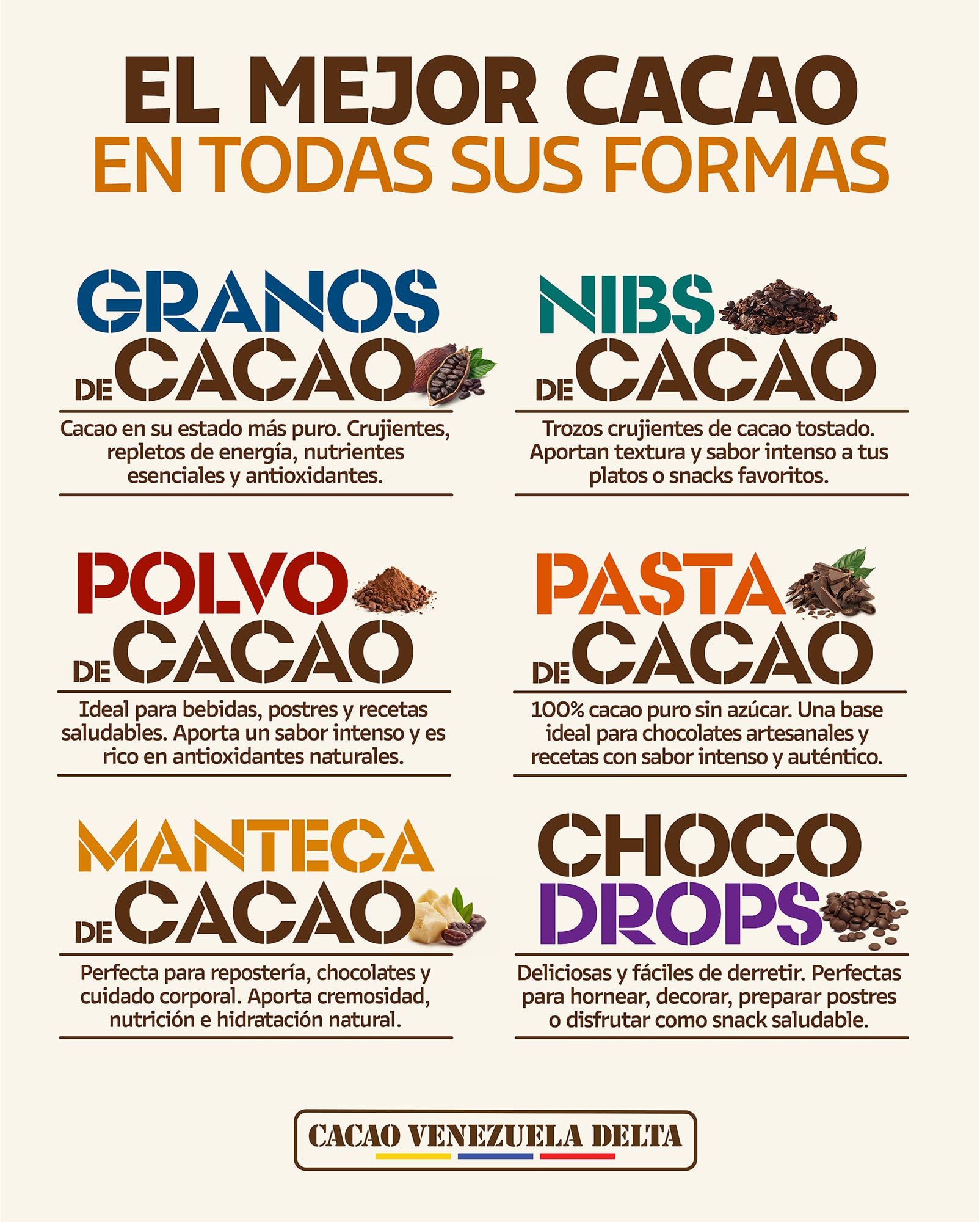 Cacao Venezuela Delta Pasta De Cacao Pura Ceremonial 1.5 Kg de Origen Venezuela - Chocolate Negro 100% Puro sin Azúcar para Fundir y Reposteria - Masa De Cacao Sin Gluten, Antioxidante, Vegano