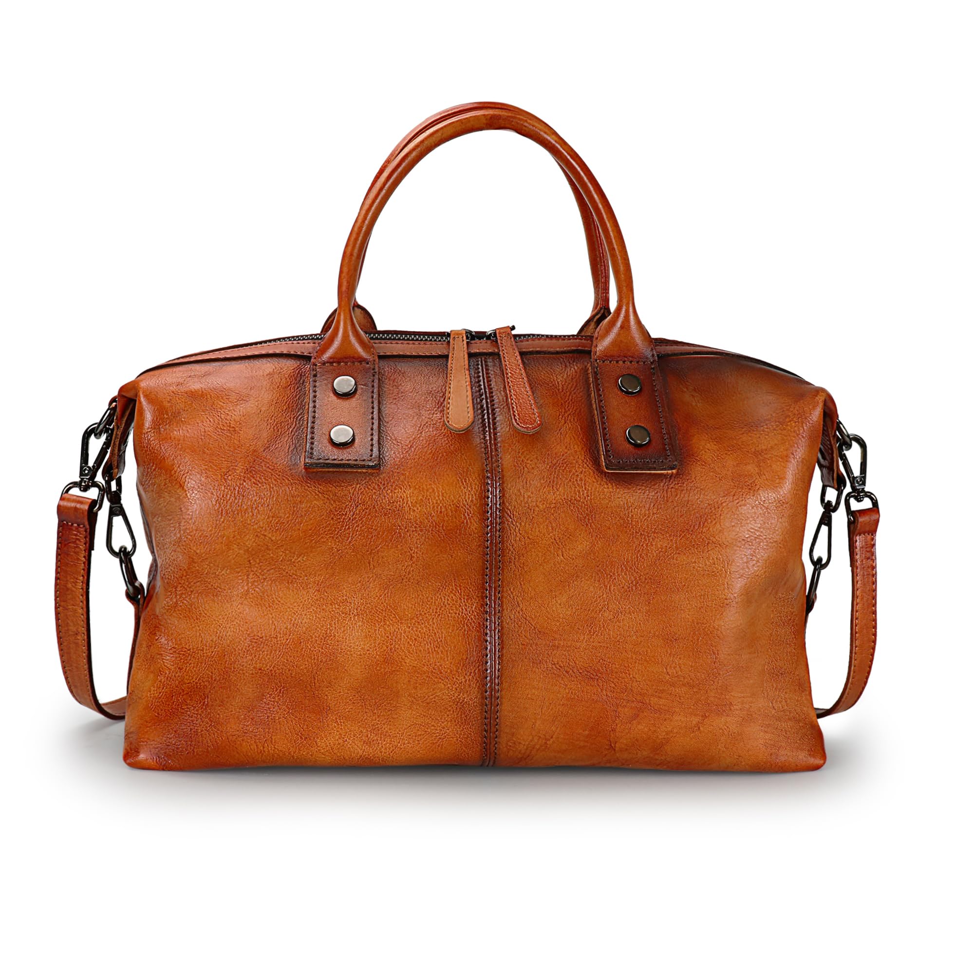 LETEULO Crossbody Bag for Women Leather Top Handle Tote Purses Vintage Satchels Handbag