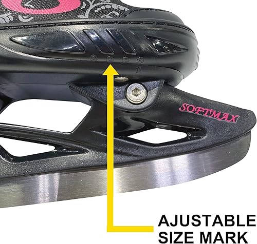 Miniatura 3 de Patines de hielo ajustables - Patines de hockey para niños y niñas - Patines de hielo aislados para niños con 3 tamaños de ajuste