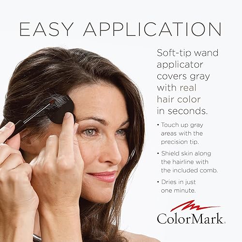 Miniatura 5 de ColorMark PRO - Varita para retoque de raíz gris líquida, color marrón medio, color real