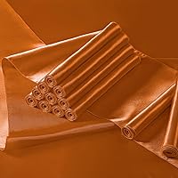 Vista 132 de Manyshofu 12Pcs Satin Orange Table Runner - 12 x 72 Inch Long Size, Party Table Runner Decor Bright & Smooth Wedding Decorations Table Runners for
