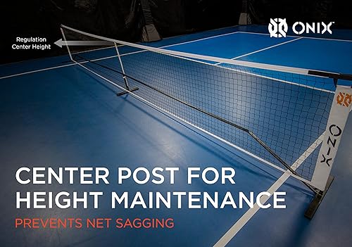 Miniatura 7 de Onix Pickleball - Juego de red portátil 2 en 1 de tamaño reglamentario y red de práctica que incluye funda de transporte con ruedas