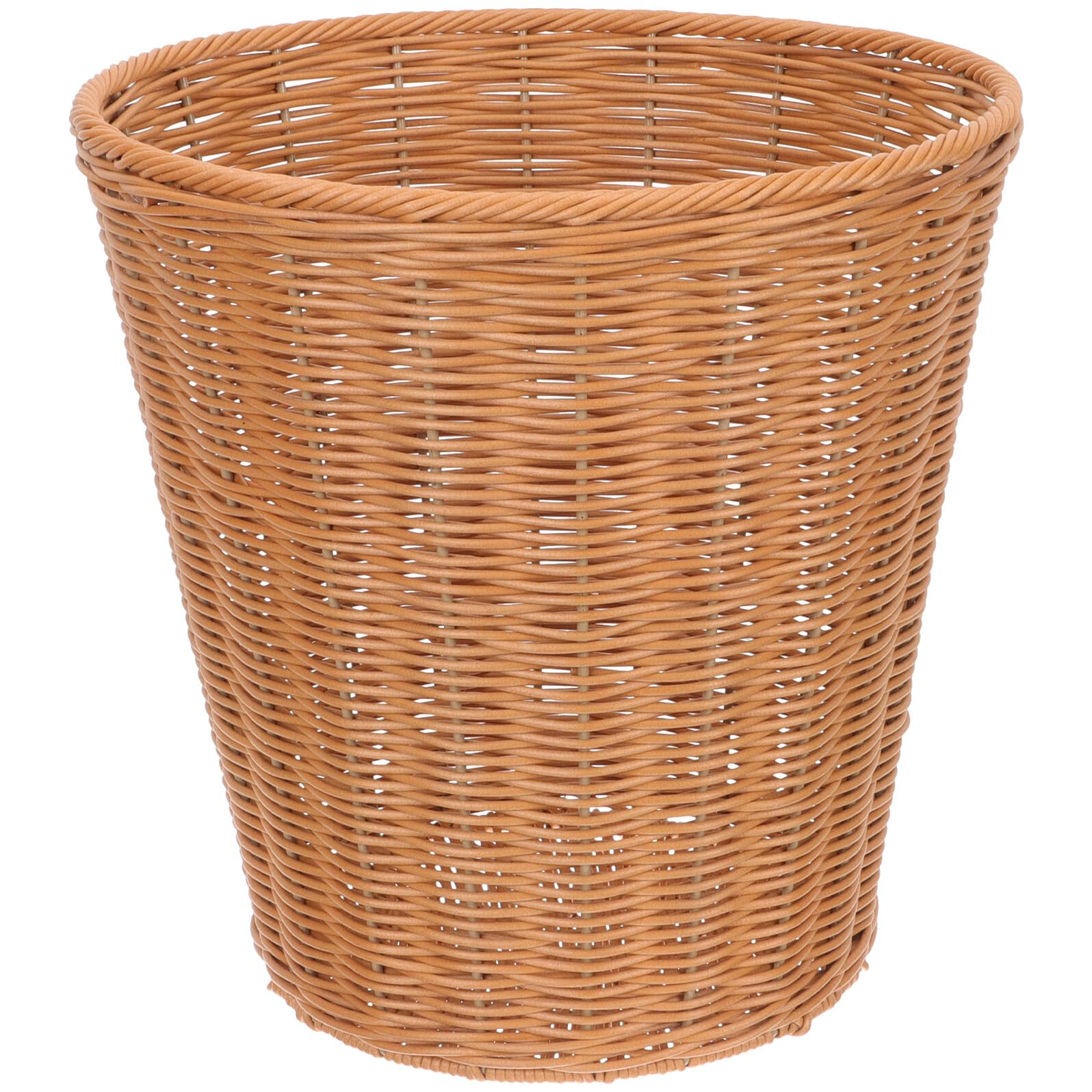 Geflochtener Rattankorb Haushaltskorb Rattan Aufbewahrungskorb Küche Wohnzimmer Vielseitiger Papierkorb Mit Natürlicher Flechtoptik