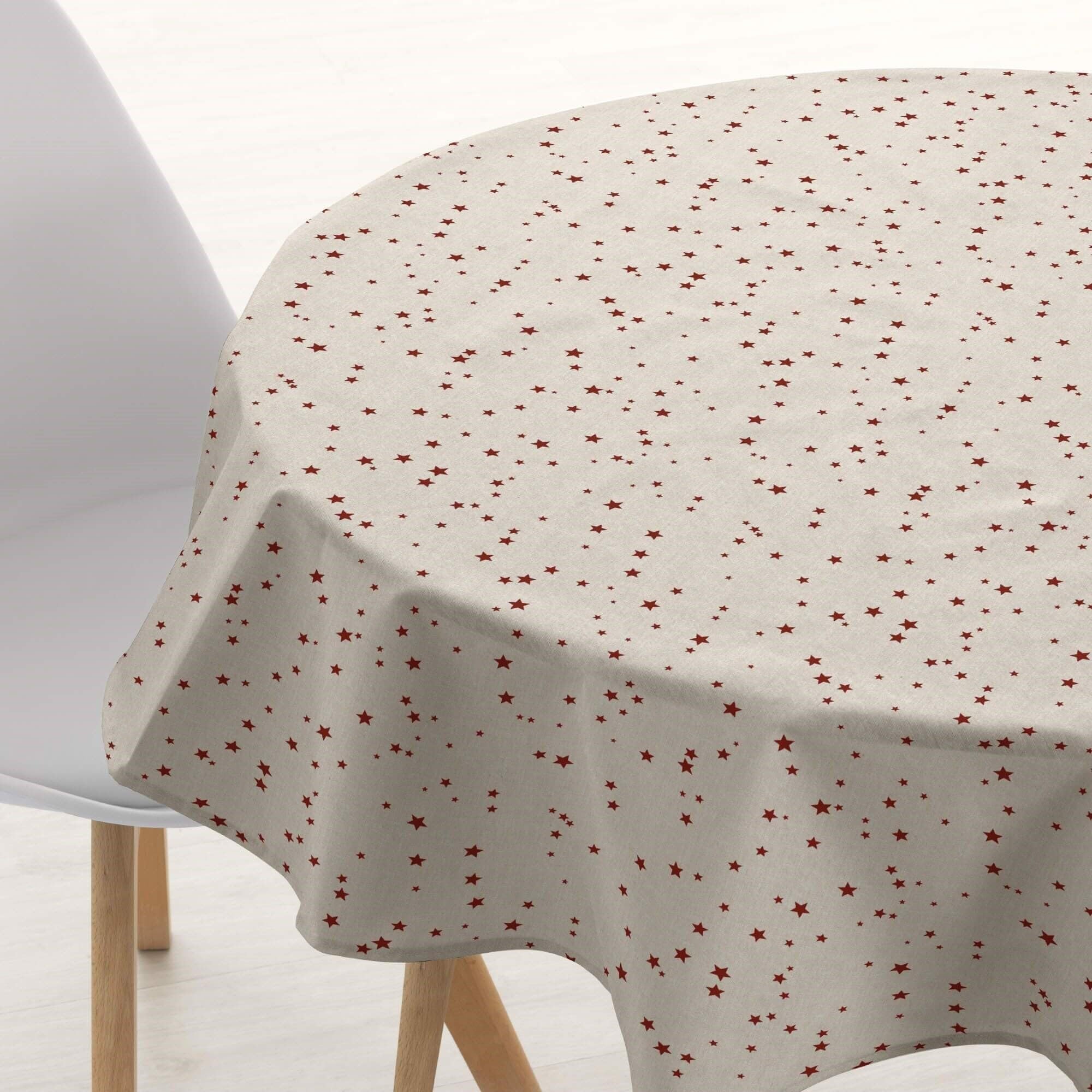 Belum Merry Christmas 23 Tablecloth 100 cm Round 100% Cotton Resin Coated Stain Resistant