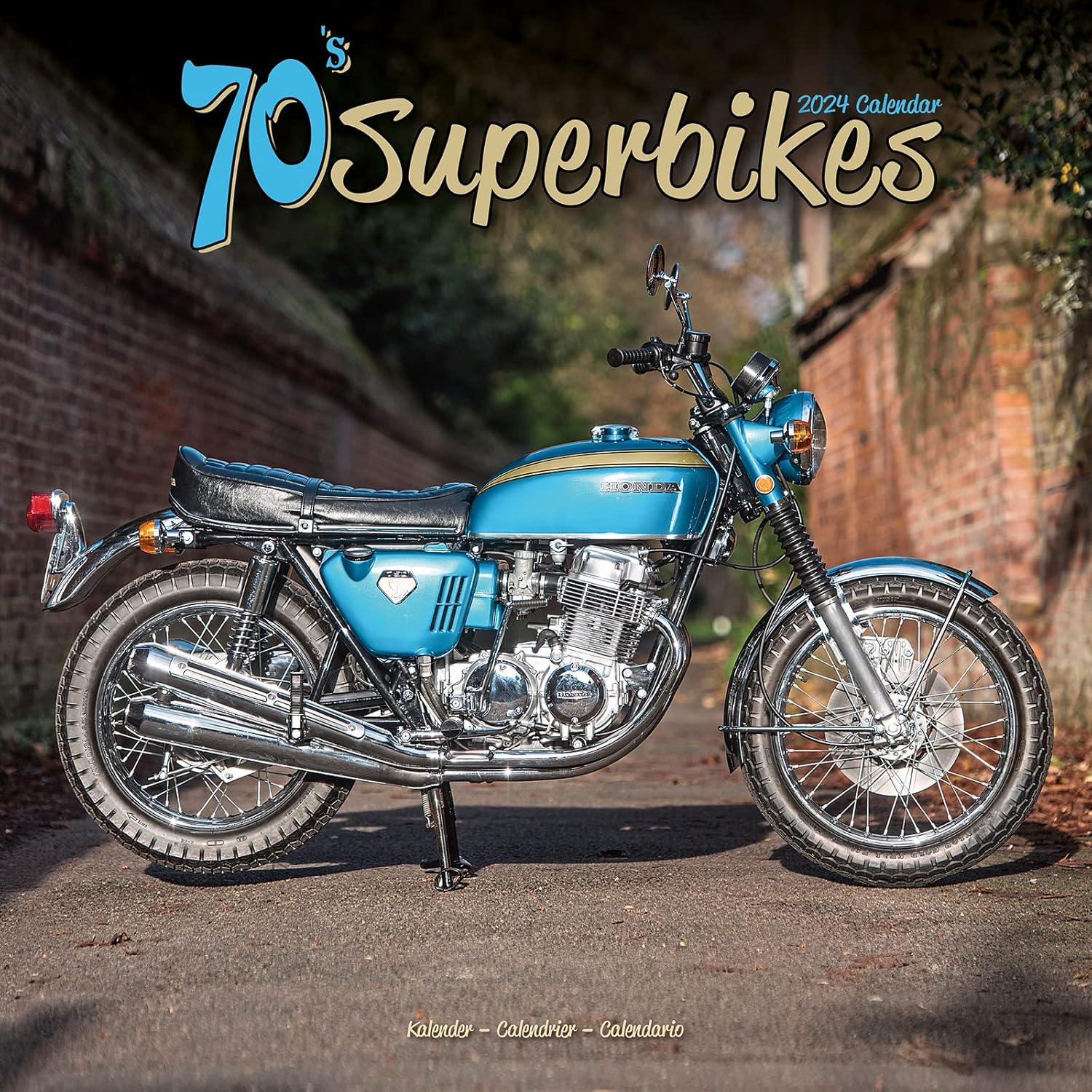 70's Superbikes Calendar 2024 | Square Motorbike Wall Calendar - 16