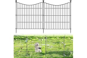 10 Panel Decorative Garden Fence with Gate