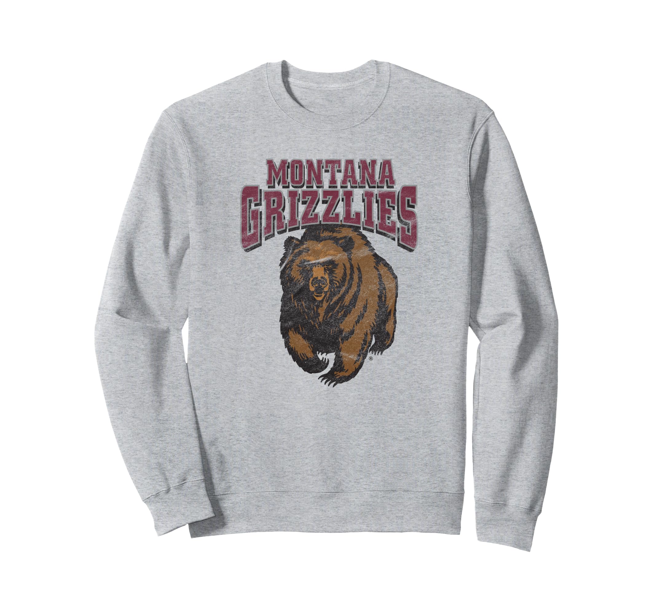 University of Montana Grizzlies Distressed Primary Sweatshirt