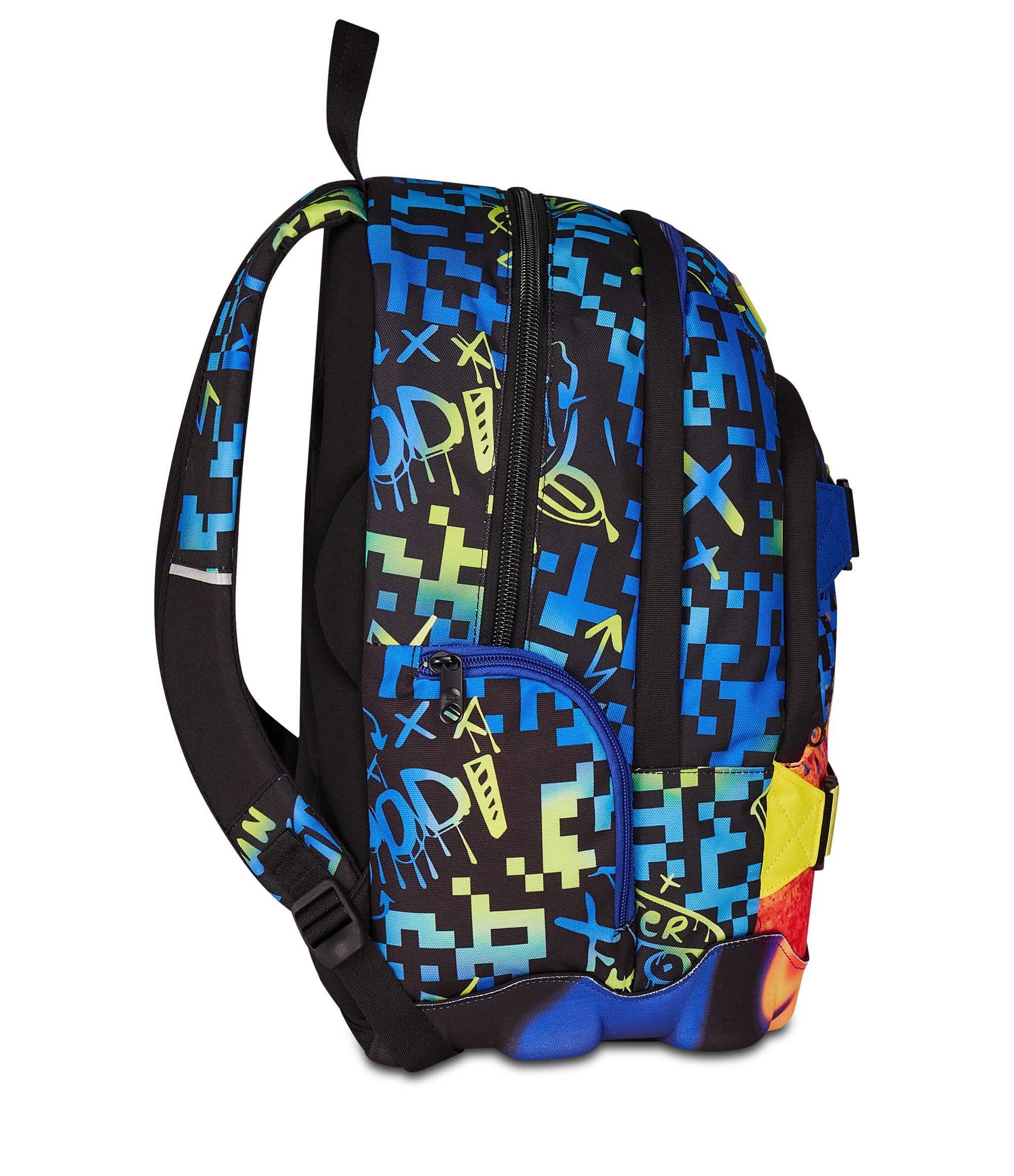 Seven Sac à Dos d'école Double, Bleu, Double Compartiment de 31 L, avec Poche pour PC, Poche pour Bouteille d'eau et Poche avec Organisateur, Sac à Dos d'école Moyenne et supérieure, Sac à Dos garçon