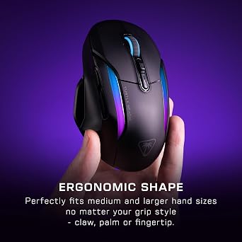 TURTLE BEACH Gaming Mouse Kone II Air Black Multi-Button Wireless 2.4G/Bluetooth 26K DPI 650IPS For MMO/RTS Macro Features Covering Ergonomic Manufacturer 6 Months