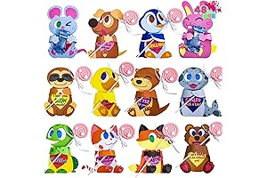 JOYIN Valentine's Day Animal Designs Candy Holder Cards