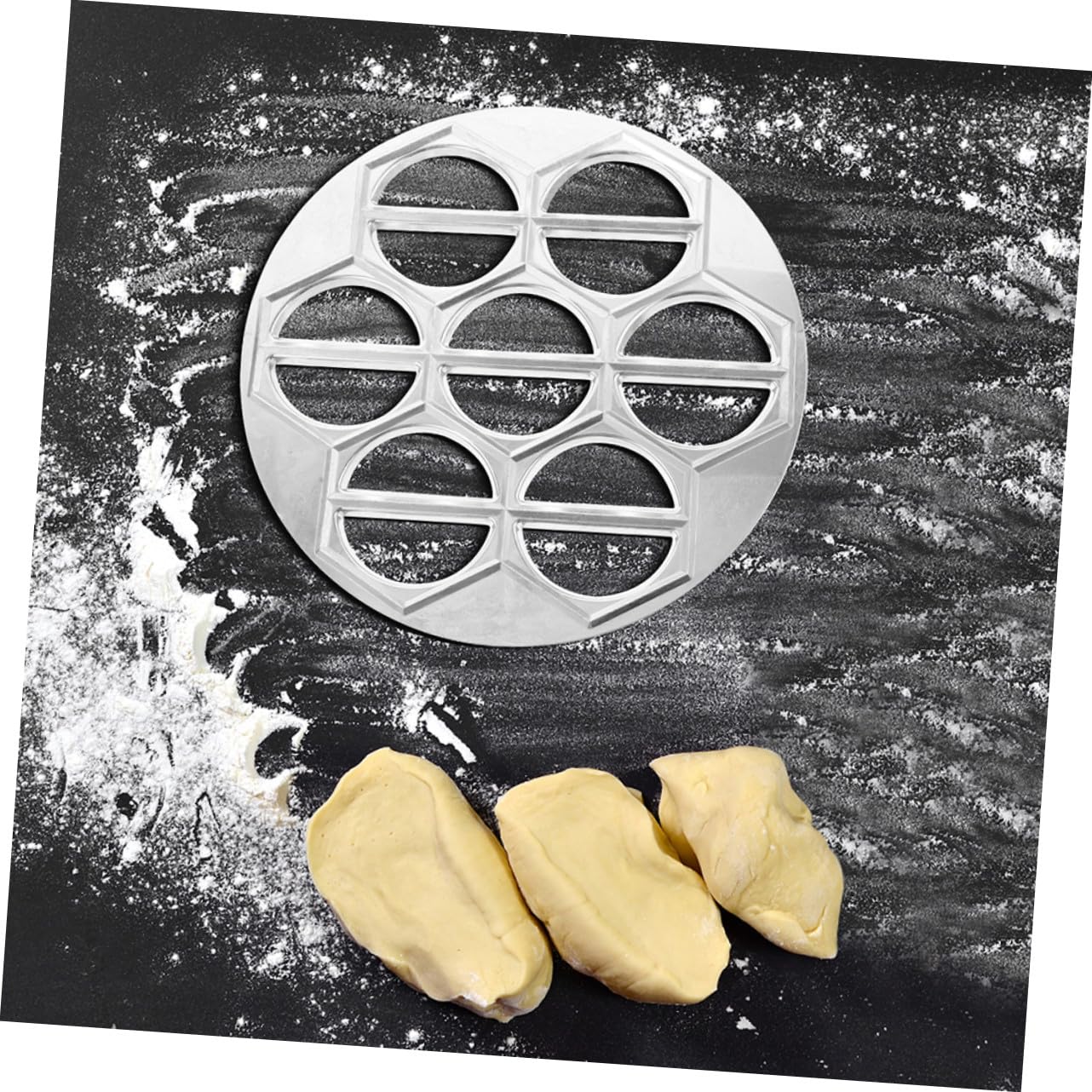 Molde de Aluminio para Raviolis 2 Piezas, Plata, Reutilizable