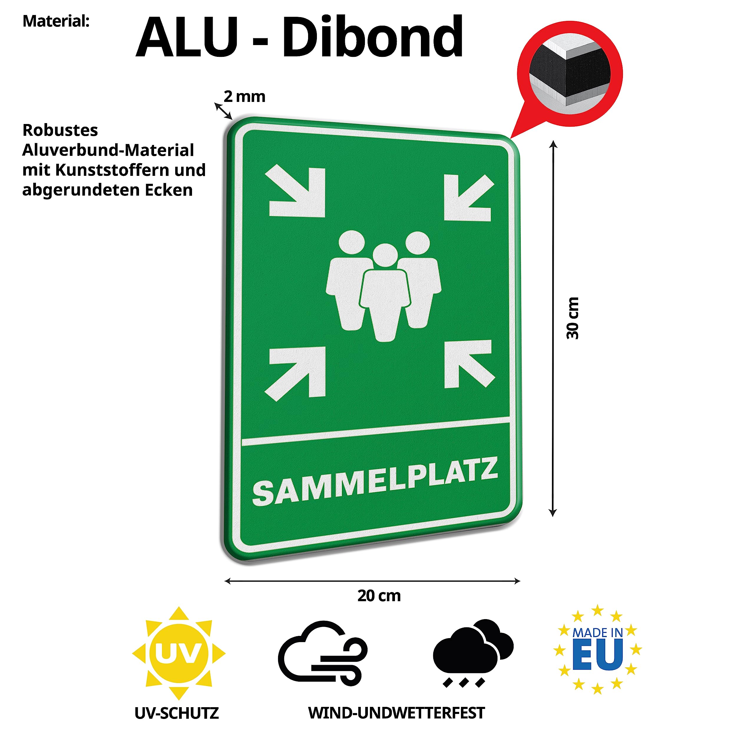 Kein Hundeklo Schild 30x20 Cm - Aus Alu-Dibond, Witterungsbeständig, 2 Stück, Für Privatgrundstück