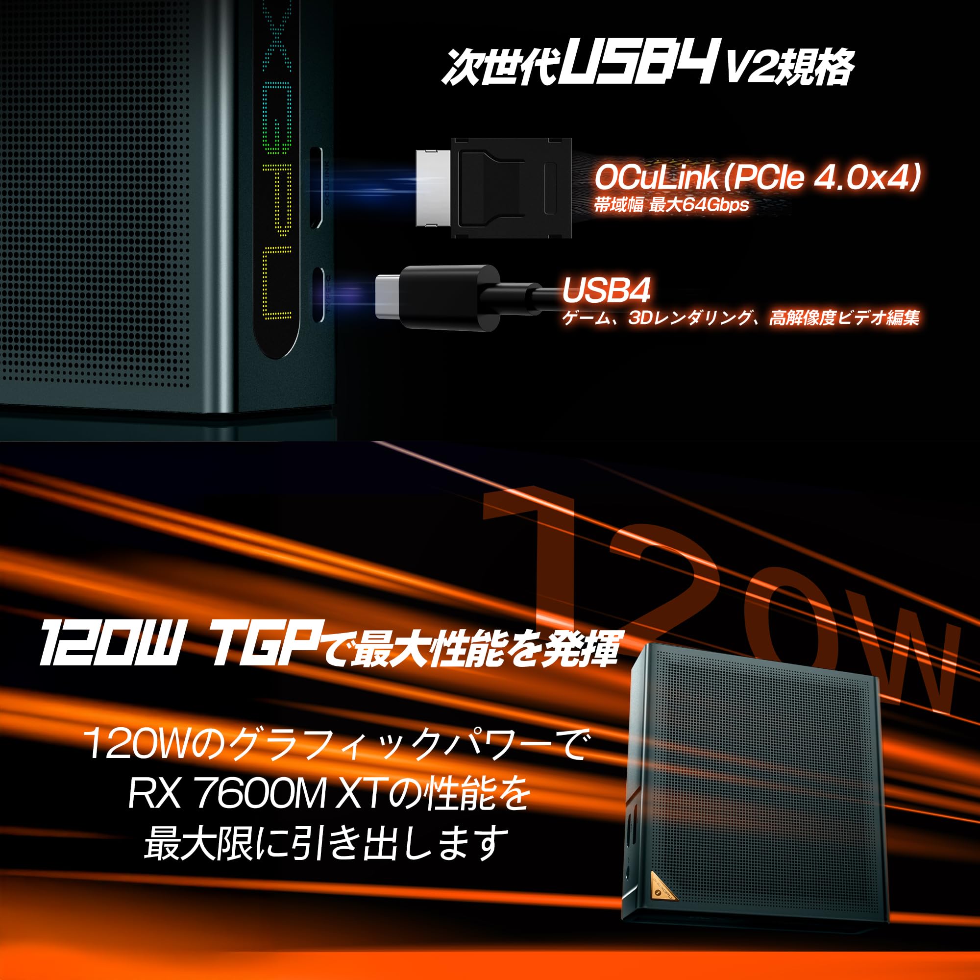 Amazon | 【ポータブルeGPU 外付けグラフィックボード】ONEXPLAYER